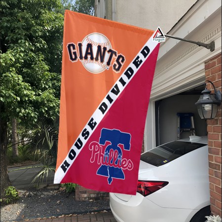 Giants vs Phillies House Divided Flag, MLB House Divided Flag - Image 2