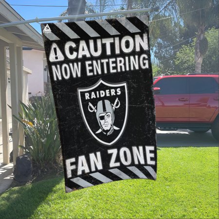 Las Vegas Raiders Fan Zone Flag, NFL Welcome Sport Flag - Image 2