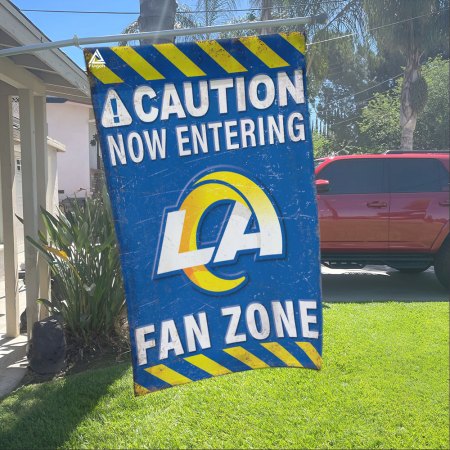 Los Angeles Rams Fan Zone Flag, NFL Welcome Sport Flag - Image 2