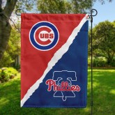 Cubs vs Phillies House Divided Flag, MLB House Divided Flag
