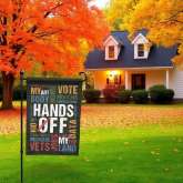 Anti Trump Flag for Feminist Protest | Bold Political Garden Flag