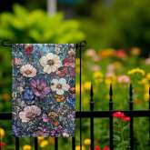 Anti Trump Garden Flag, Stained Glass Flower Yard Banner