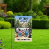 Camping Couple Gift Flag Personalized Camp Banner for Outdoor Lovers