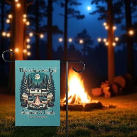 Camping Flag Sublimation Design for RV Lovers | Digital Download