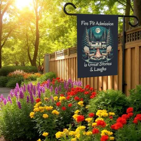 Camping Flag Sublimation Design for RV Lovers | Digital Download