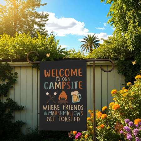 Campsite Flag for Garden or Yard | Durable Outdoor Camping Flag