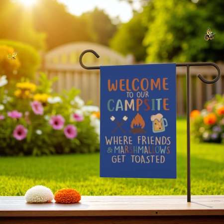 Campsite Flag for Garden or Yard | Durable Outdoor Camping Flag