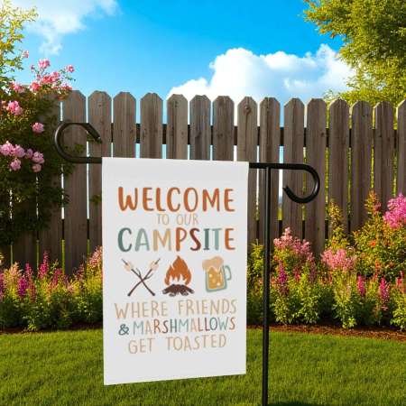 Campsite Flag for Garden or Yard | Durable Outdoor Camping Flag