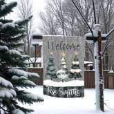 Christmas Garden Flag for Festive Holiday Yard Décor