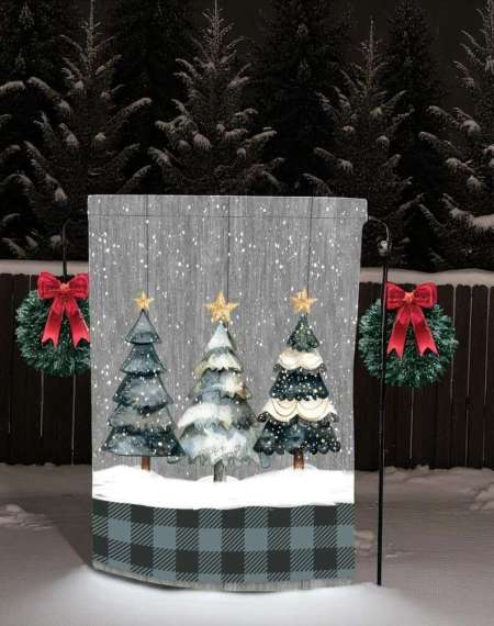 Christmas Garden Flag for Festive Holiday Yard Décor
