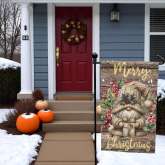 Christmas Garden Flag for Holiday Yard Decor | Festive & Durable