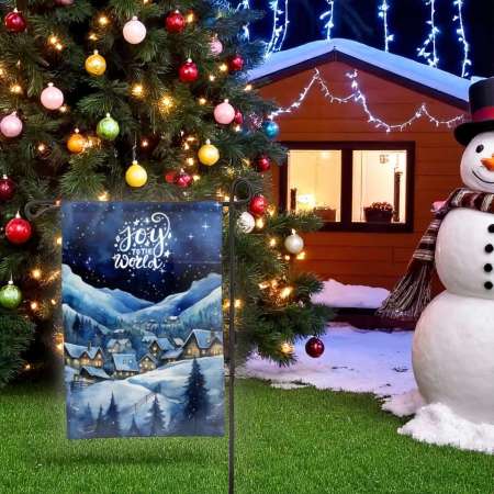 Christmas Garden Flag for Holiday Yard Decor | Festive Outdoor Flag