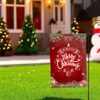 Christmas Garden Flag Sublimation PNG for Festive Yard Decor