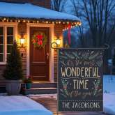 Christmas Garden Flag, Personalized Christmas Yard Decor