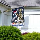 Christmas Louisiana Flag - Festive Cajun Holiday Decor