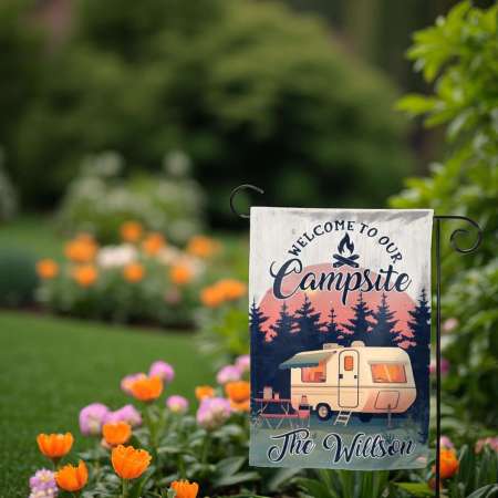 Custom Camping Flag Personalized Family Garden Flag Durable Design