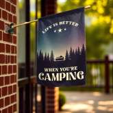 Custom Camping Flag Personalized RV Garden Sign for Outdoor Decor