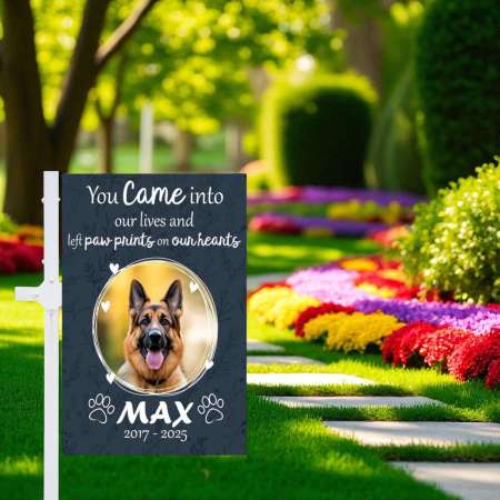 Custom Pet Memorial Garden Flag - Personalized Pet Loss Gift