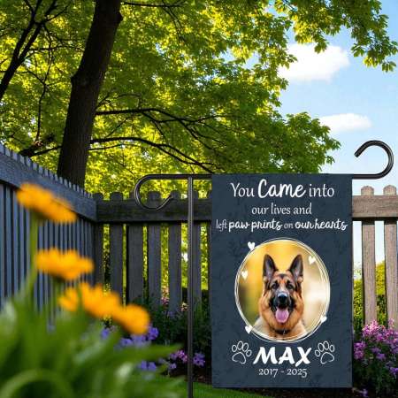 Custom Pet Memorial Garden Flag - Personalized Pet Loss Gift