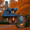 Fall Pumpkin Garden Flag for Autumn Yard Decor