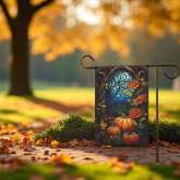 Fall Pumpkin Garden Flag for Autumn Yard Decor