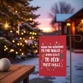 Funny Christmas Flag for Garden Decor | Holiday Humor Touch