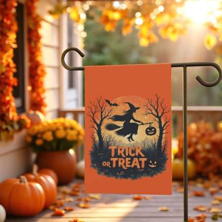 Garden Flag Halloween – Witch Yard Flag for Spooky Decor