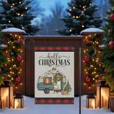 Gnome Garden Flag Christmas Home Decor Durable Holiday Accent