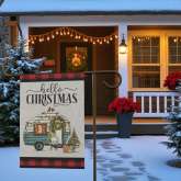 Gnome Garden Flag, Christmas Home Decor