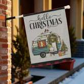 Gnome Garden Flag Christmas Home Decor Durable Holiday Accent