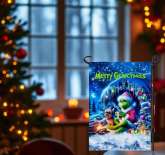 Grinch Christmas Flag Printable | Fun Holiday Garden Decor