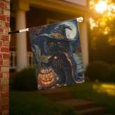Halloween Cat Garden Flag Durable Outdoor Decor for Fall