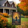 Halloween Witch Flag Durable Fall Garden Yard Banner Decor