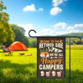 Happy Campers Garden Flag Camping Retirement Decor Durable Outdoor