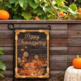Happy Thanksgiving Garden Flag Rustic Fall Decor by \[Brand]