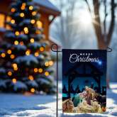 Holy Nativity Garden Flag Christian Christmas Decor for Outdoors