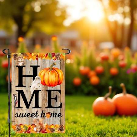 Home Sweet Home Flag for Fall | Cozy Garden Decor