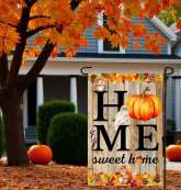 Home Sweet Home Flag, Fall Garden Flag Design