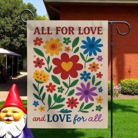 LGBT Pride Garden Flag for Inclusive Outdoor Decor