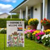 LGBTQ Garden Flag, Cute Pride Frog Yard Decor