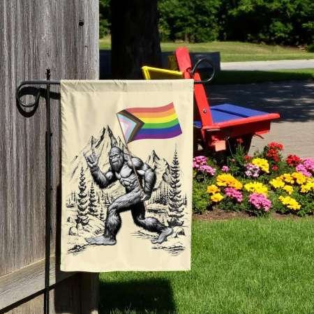 LGBTQ Garden Flag - Pride Skeleton Yard Decor for Outdoors