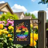 LGBTQ Halloween Garden Flag Pride Rainbow Yard Banner