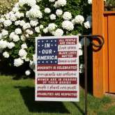 Liberal Democrat Garden Flag, Patriotic Resistance Decor