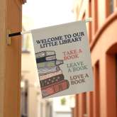 Library Garden Flag for Book Lovers | Unique Yard Decor