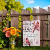 Custom Memorial Garden Flag, Custom Cardinal Remembrance Banner