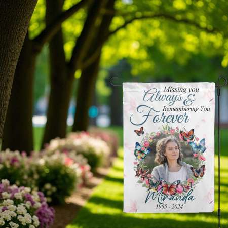 Missing You Always Flag | Memorial Garden Tribute Flag