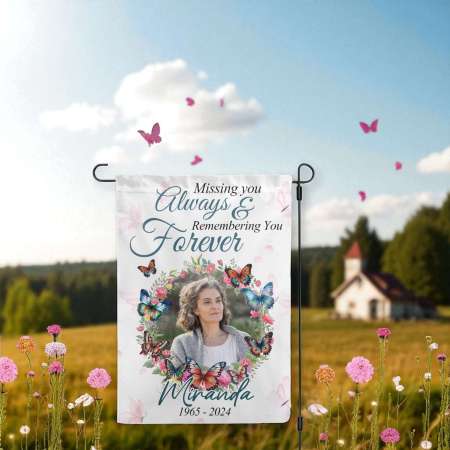 Missing You Always Flag | Memorial Garden Tribute Flag