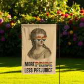 More Pride Less Prejudice Flag - Durable LGBTQ Garden Decor