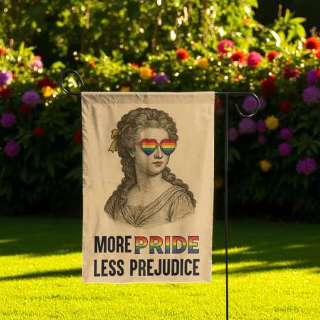More Pride Less Prejudice Flag - Durable LGBTQ Garden Decor