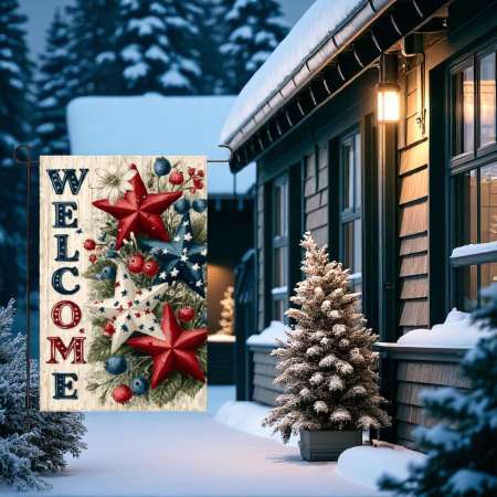 Patriotic Garden Flag for 4th of July Yard Decor